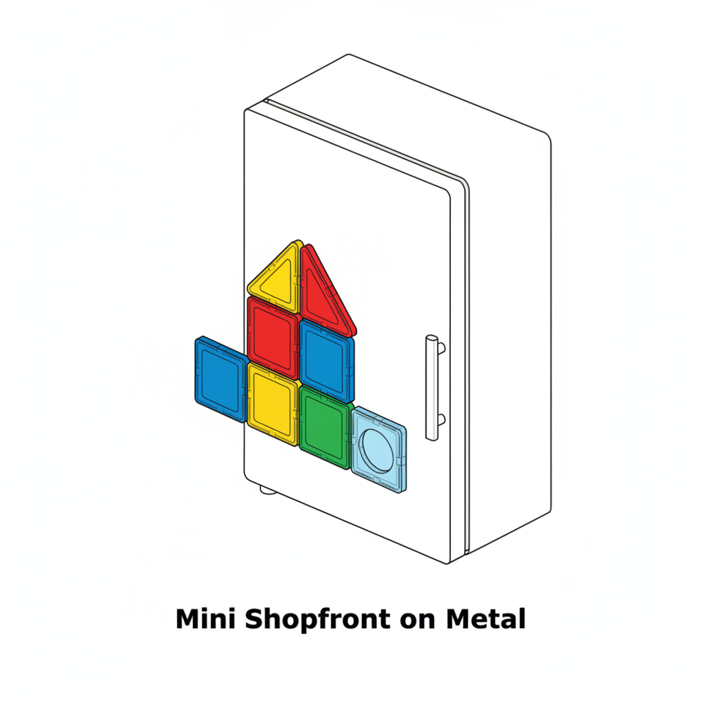 Mini Shopfront on Metal